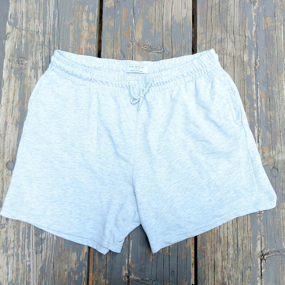 Primark Mens L Heather Grey Sweatshorts Lounge Athletic Gym Casual Shorts - Picture 4 of 5